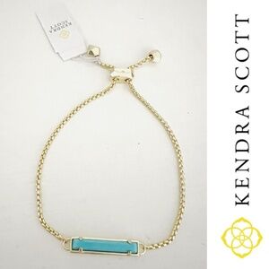 NWT KENDRA SCOTT STAN ADJUSTABLE BRACELET in GOLD